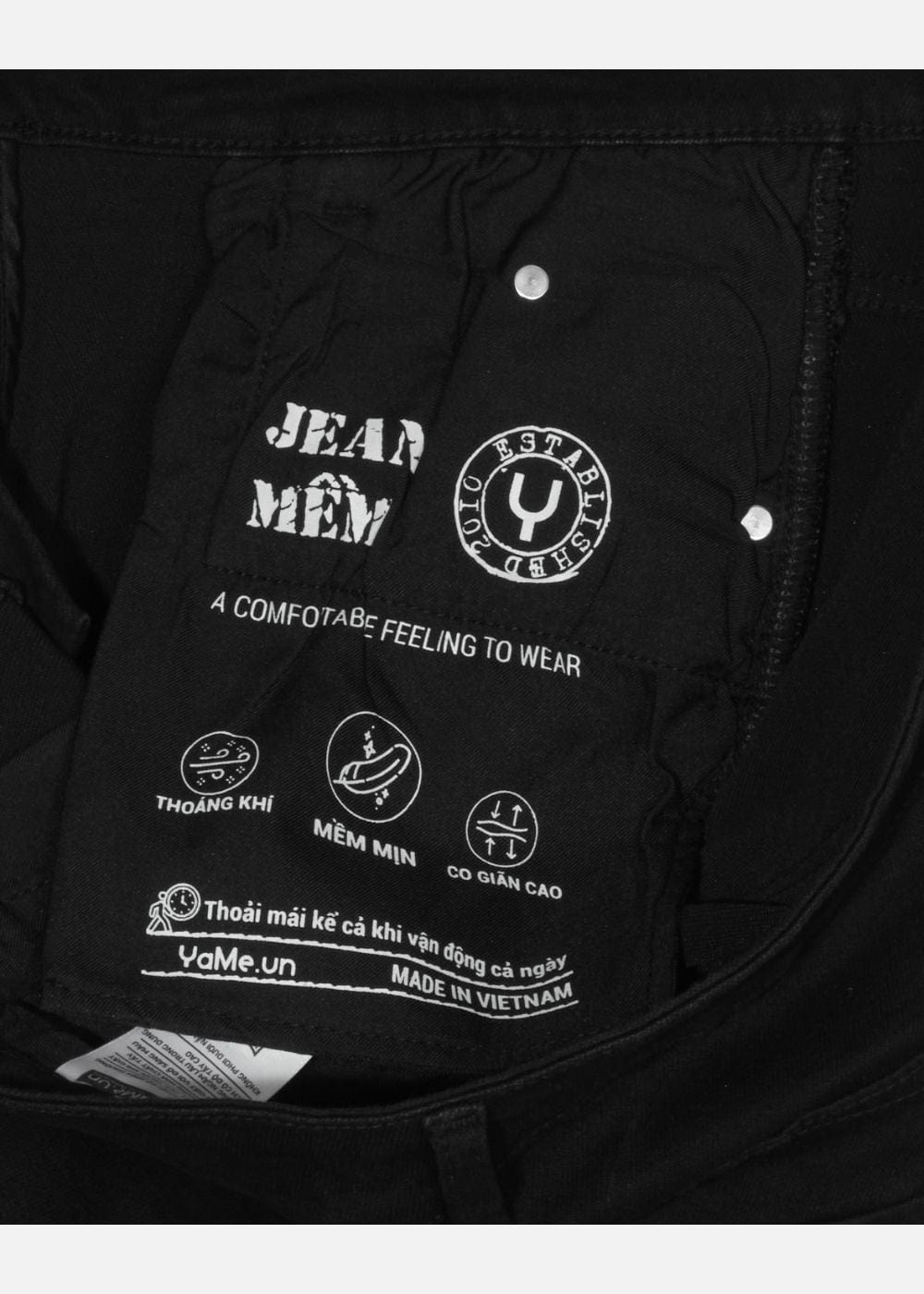 Quần Jeans Straight Quần Jean The Original 01 Đen