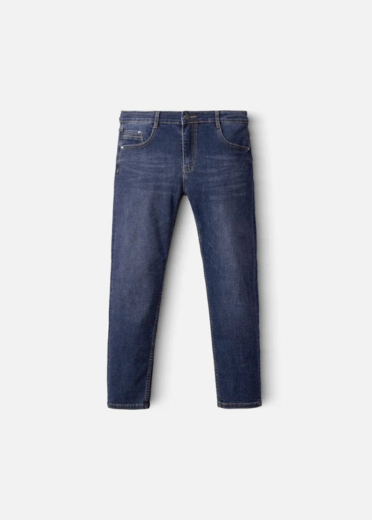 Quần Jeans Slim Fit Mềm Mịn Mát The Original 02 Xanh Dương Tối - YaMe.vn