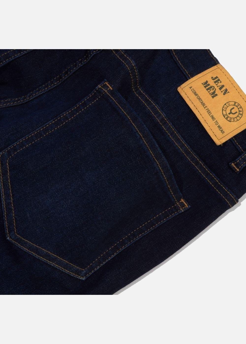 Quần Jeans Slim Fit Mềm Mịn Mát The Original 02 Xanh Dương Đậm - YaMe.vn