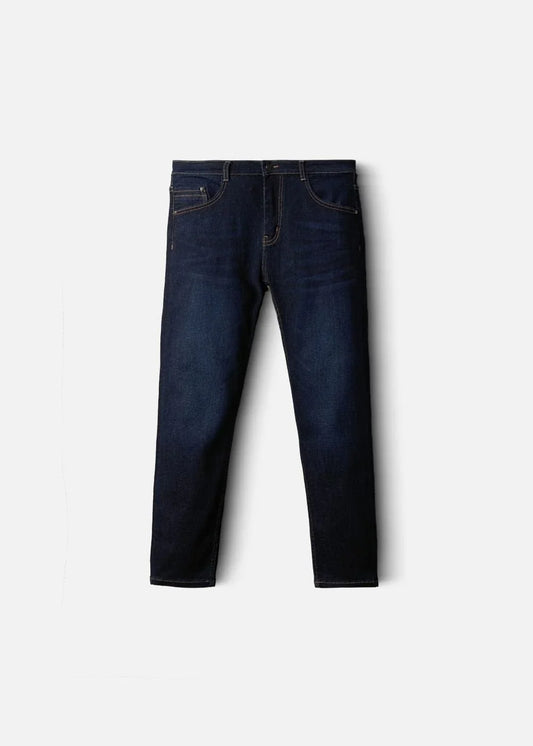 Quần Jeans Slim Fit Mềm Mịn Mát The Original 02 Xanh Dương Đậm - YaMe.vn