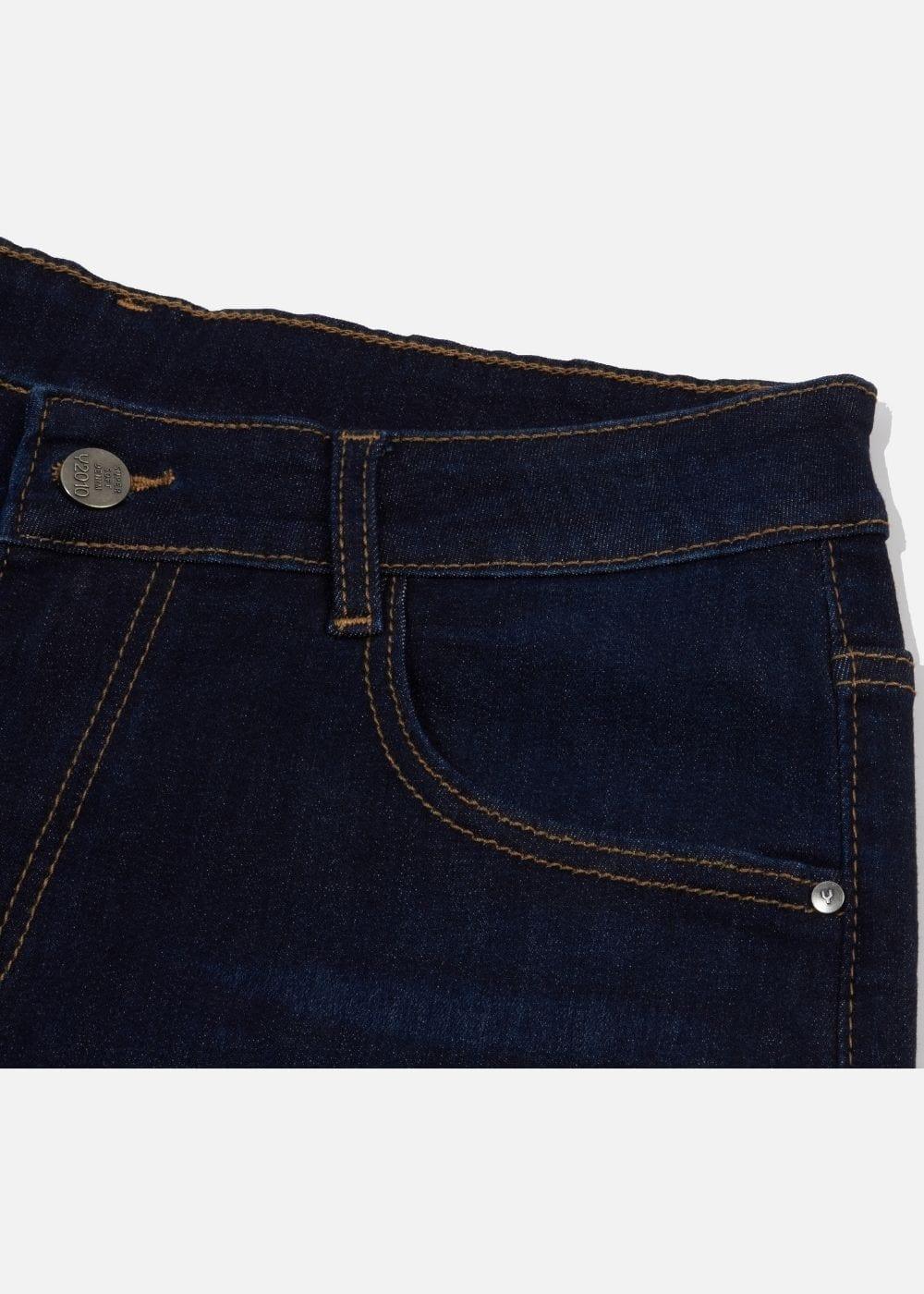 Quần Jeans Slim Fit Mềm Mịn Mát The Original 02 Xanh Dương Đậm - YaMe.vn