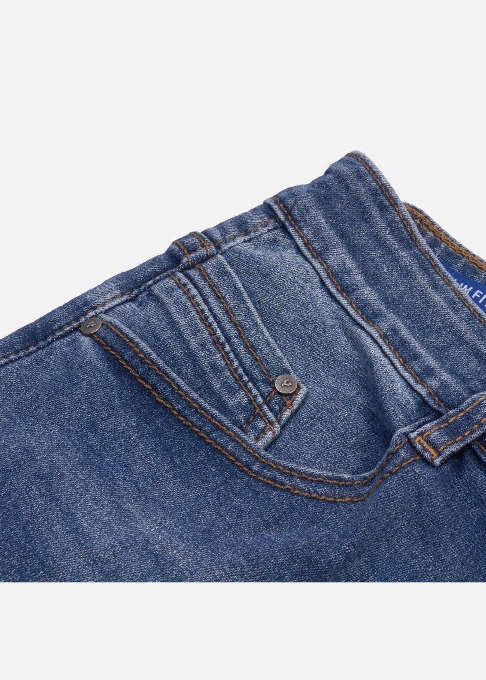 Quần Jeans Slim Fit Mềm Mịn Mát The Original 02 Xanh Dương - YaMe.vn