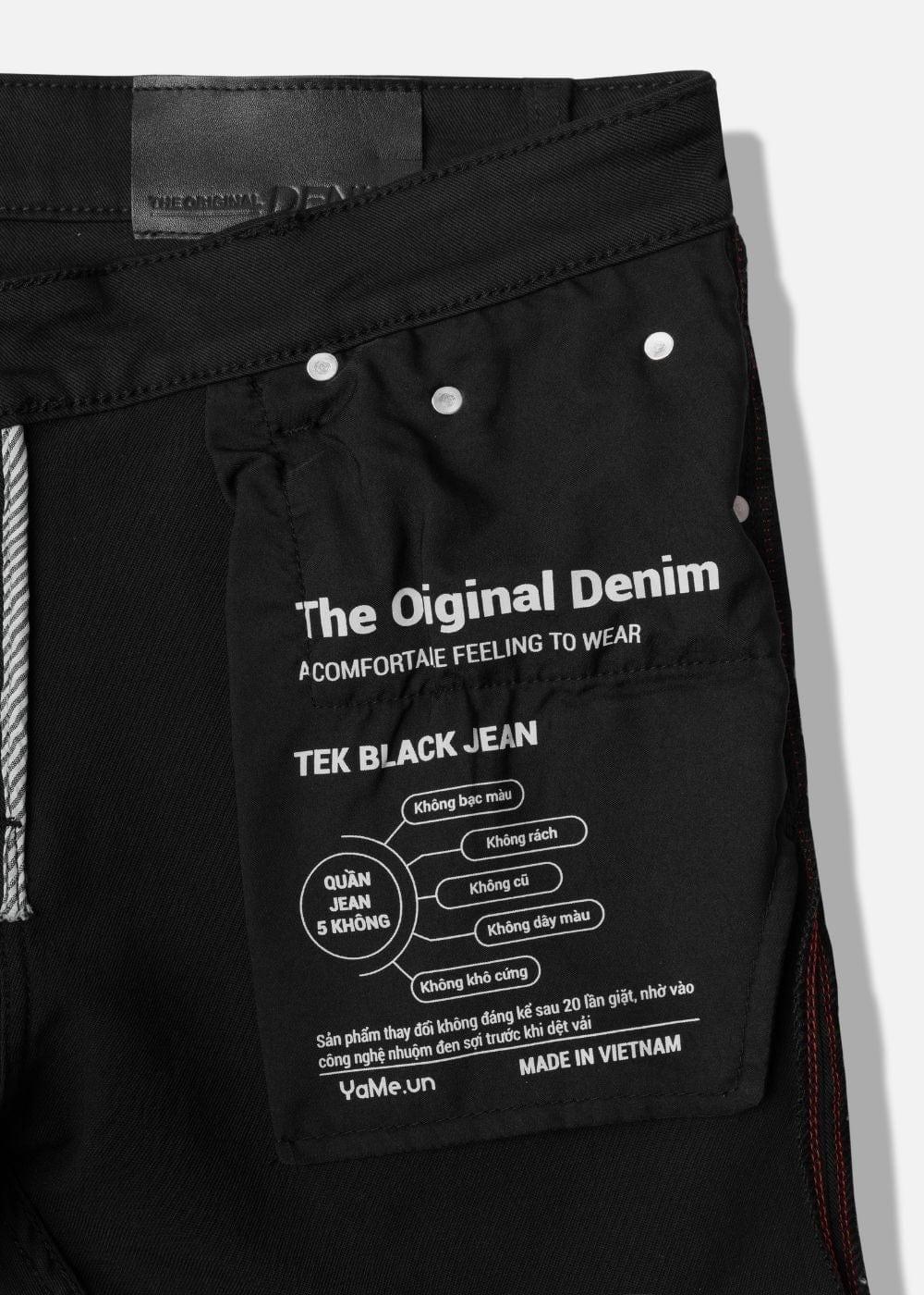 Quần Jeans Slim Fit Tek Black Jean 009 Đen - YaMe.vn