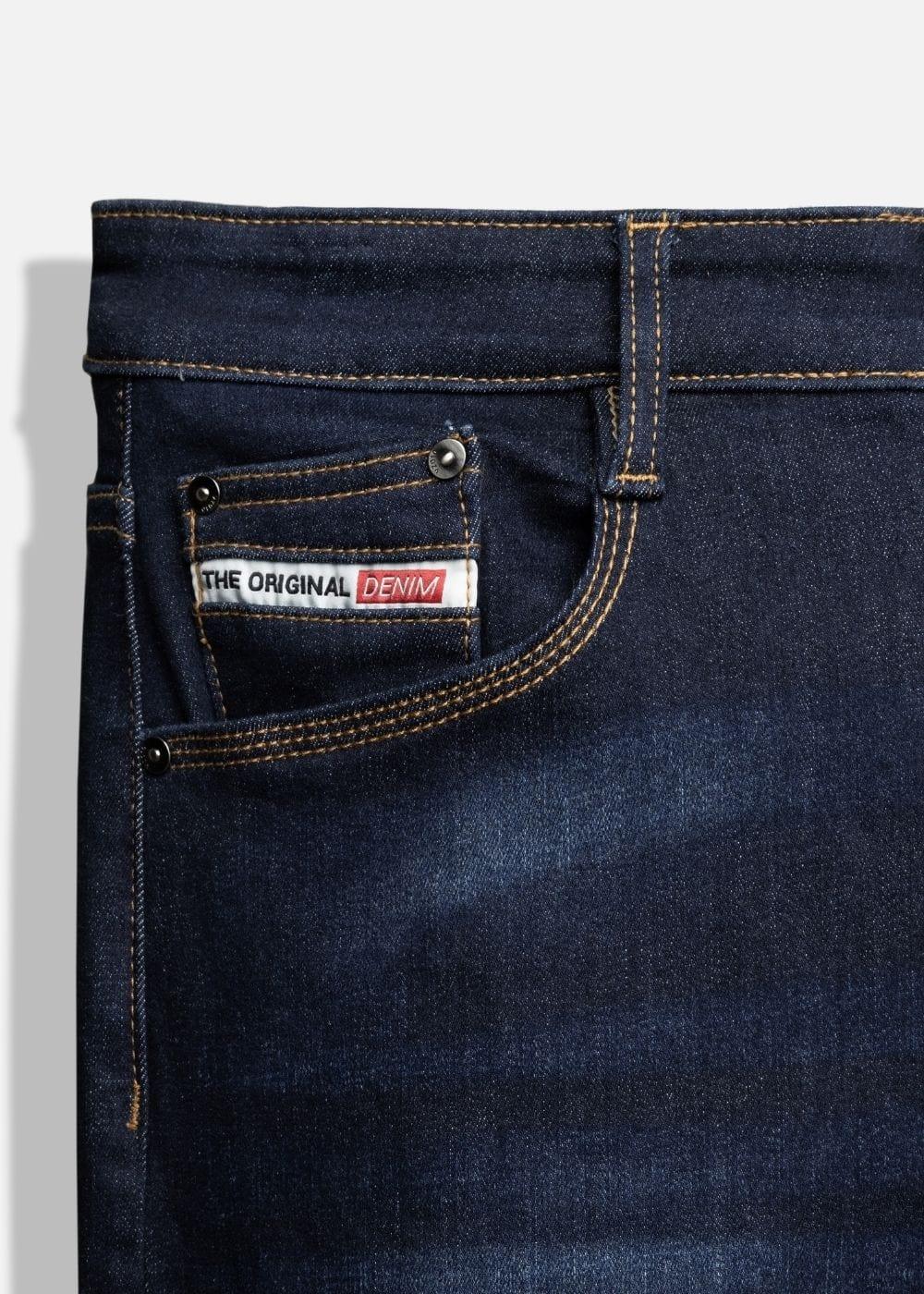 Quần Jeans Slimfit Coolmax® Thoáng Mát The Original 007 Xanh Dương Đậm - YaMe.vn