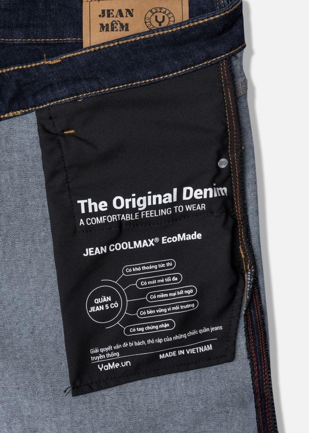 Quần Jeans Slimfit Coolmax® Thoáng Mát The Original 007 Xanh Dương Đậm - YaMe.vn