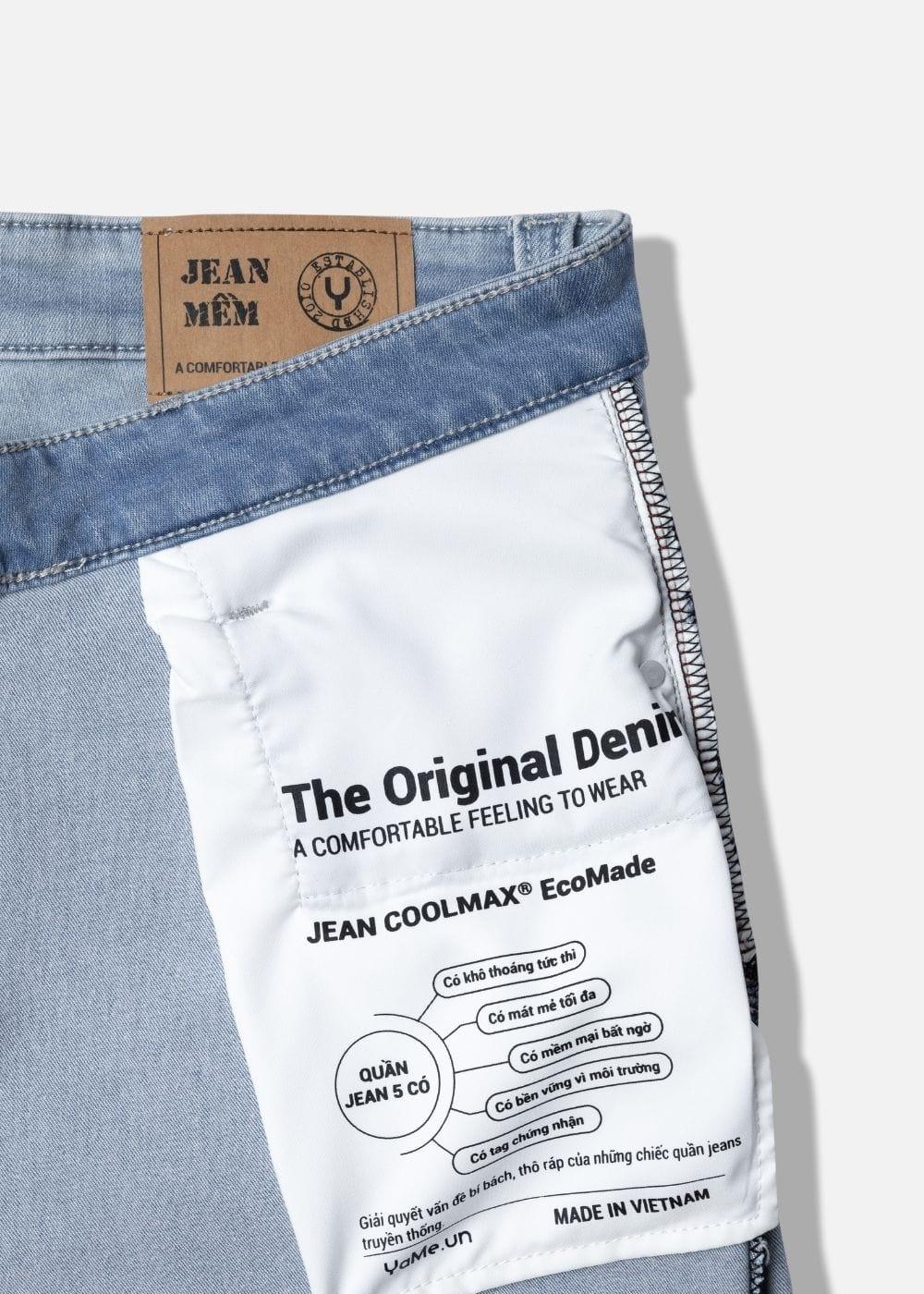 Quần Jeans Slimfit Coolmax® Thoáng Mát The Original 007 Xanh Dương Nhạt - YaMe.vn