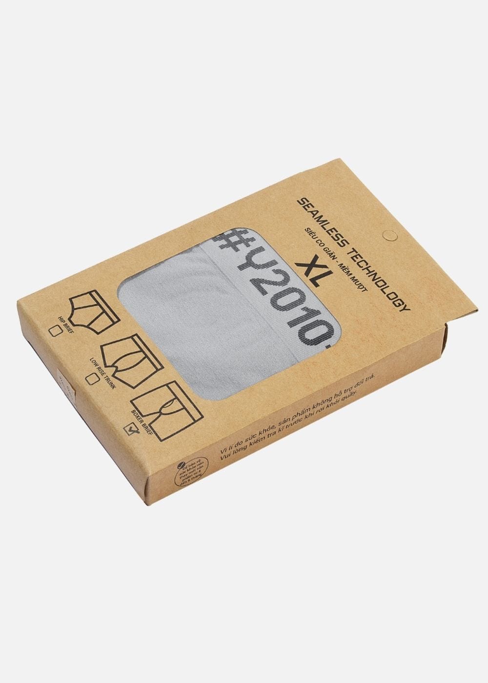 Quần Lót Boxer Dài Quần Lót Boxer Dài Beginner 82 Xám Trắng