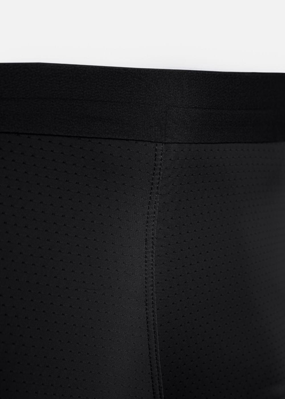 Quần Lót Nam Boxer Vải Lụa Băng Siêu Mát Lạnh #Y2010 L01 Đen - YaMe.vn