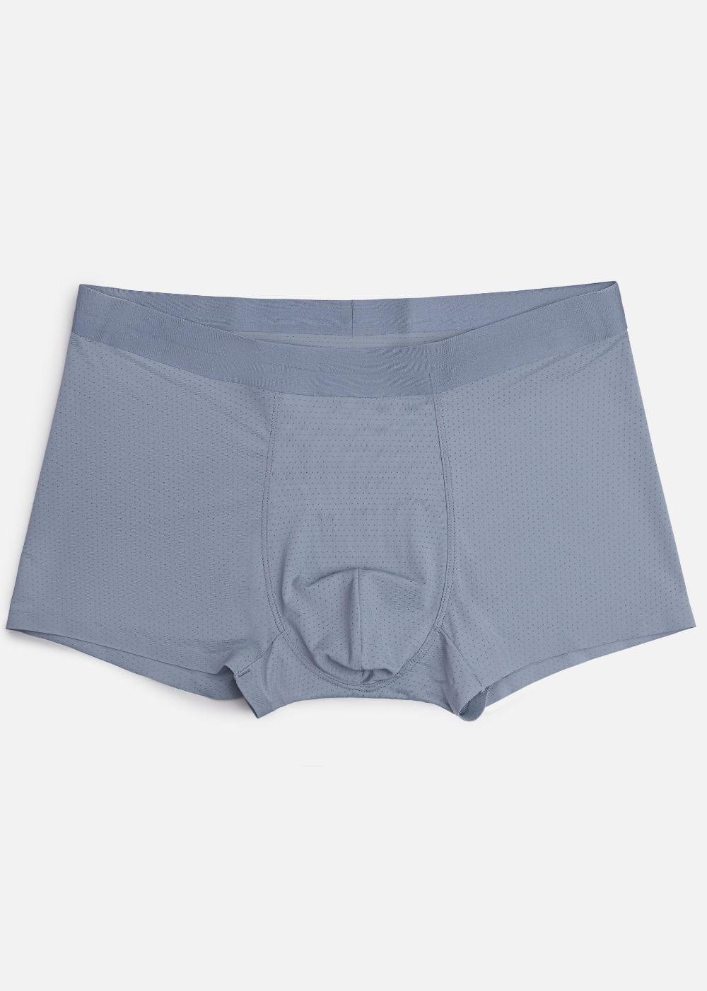 Quần Lót Nam Boxer Vải Lụa Băng Siêu Mát Lạnh #Y2010 L01 Xám Nhạt - YaMe.vn