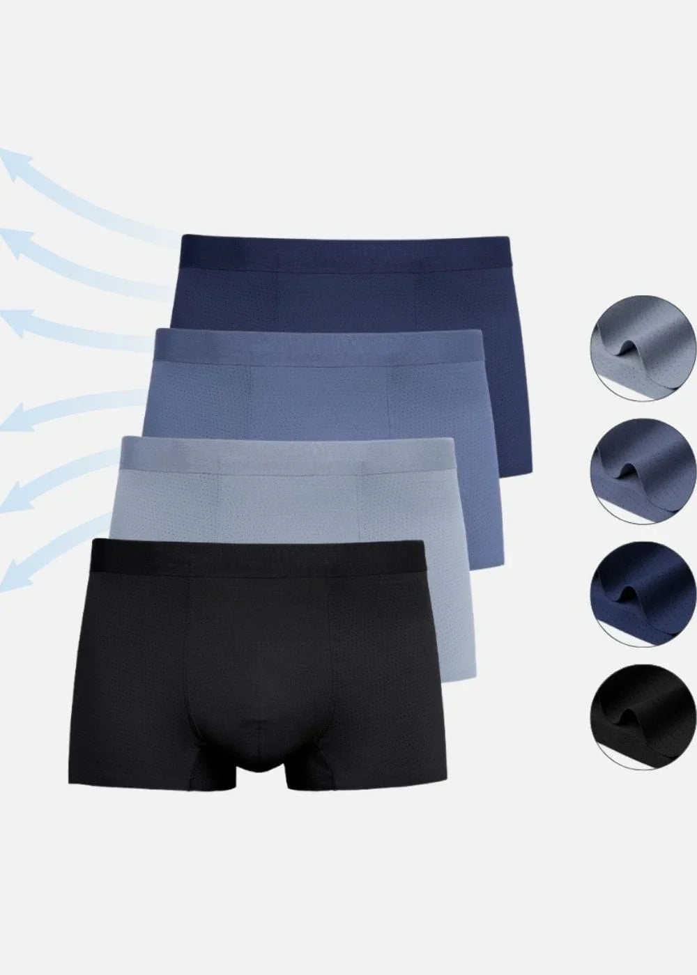 Quần Lót Nam Boxer Vải Lụa Băng Siêu Mát Lạnh #Y2010 L01 Xám - YaMe.vn