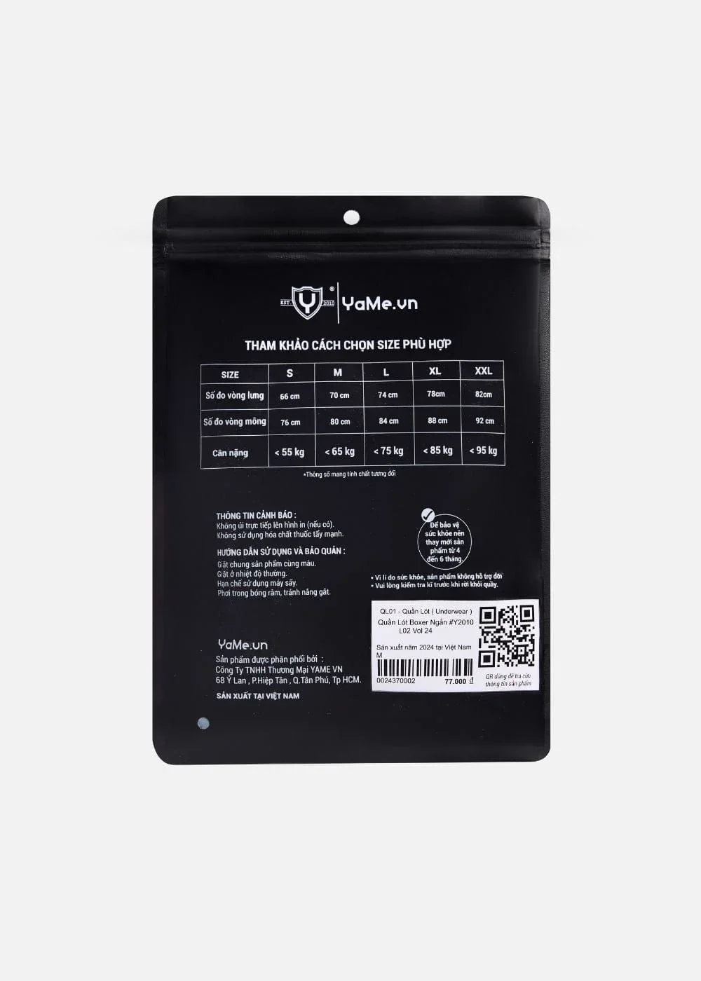 Quần Lót Nam Boxer Vải Lụa Băng #Y2010 L02 Xám Nhạt - YaMe.vn