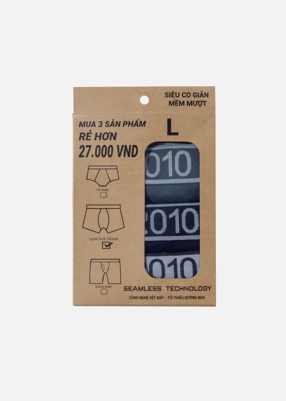 Quần Lót Boxer Ngắn Quần Lót Boxer Ngắn #Y2010 M2 Combo 3