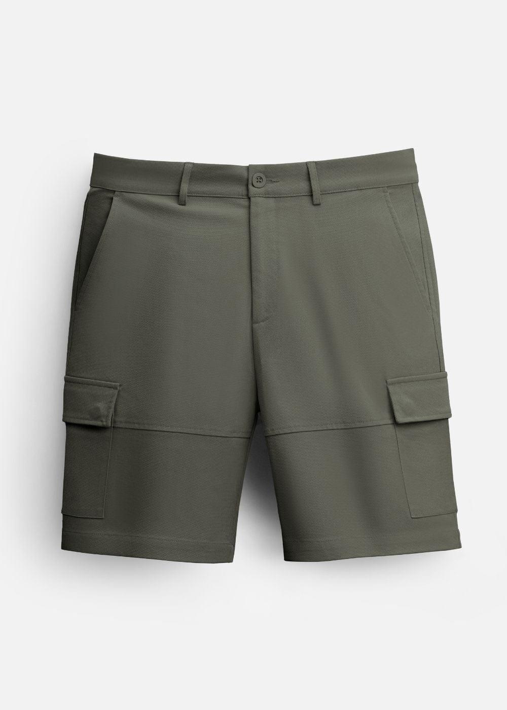 Quần Short Cargo Ít Nhăn No Style M216 Xanh Lá Đậm - YaMe.vn