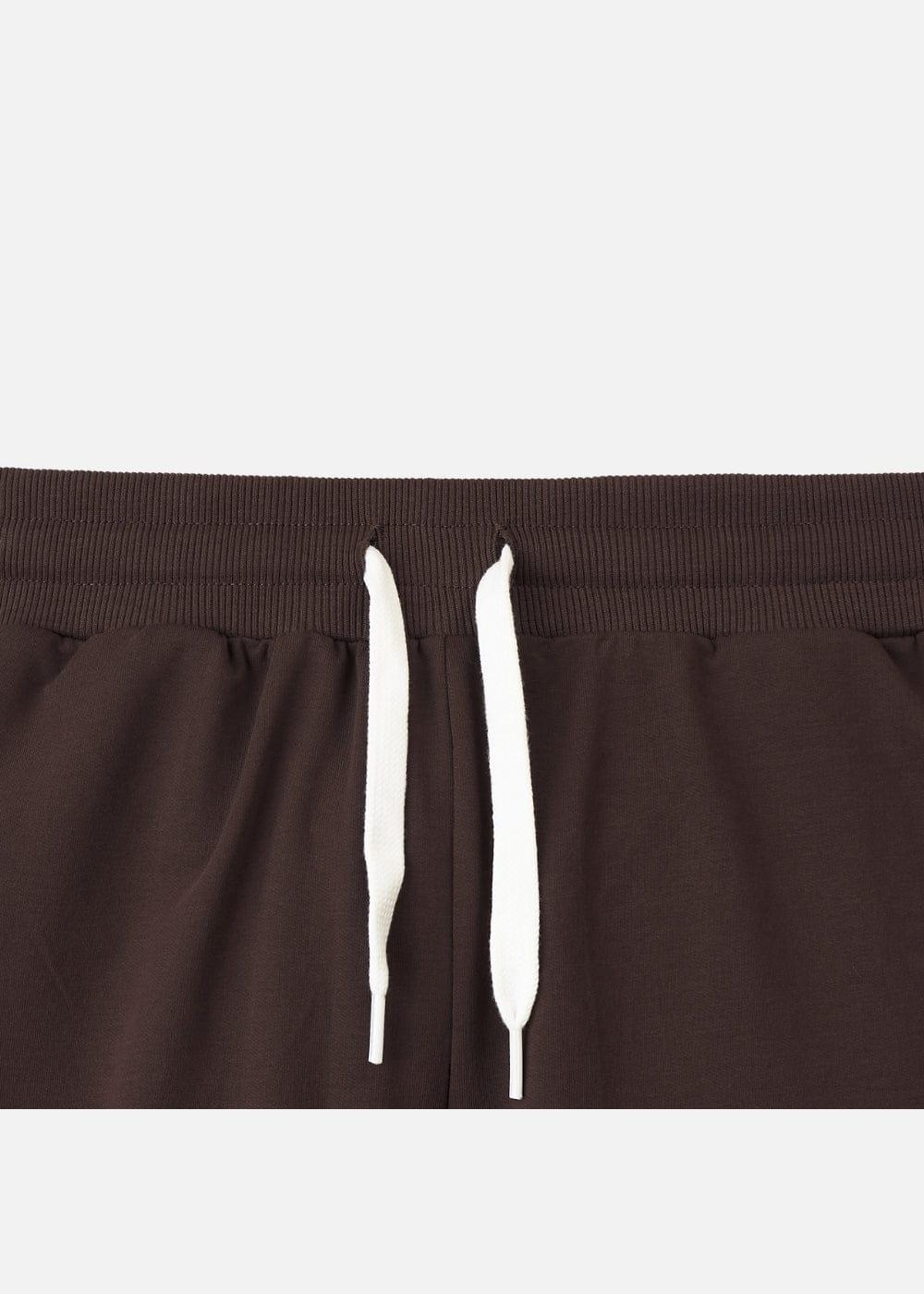 Quần Short Thun 9 Inch Mềm Mịn Mát The Minimalist 009 Nâu Đậm - YaMe.vn