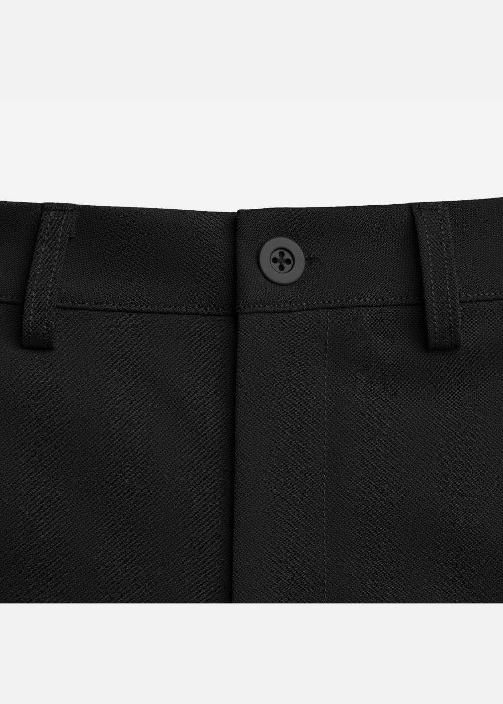 Quần short Kaki Túi Khóa Kéo The Weekend 22 Đen - YaMe.vn