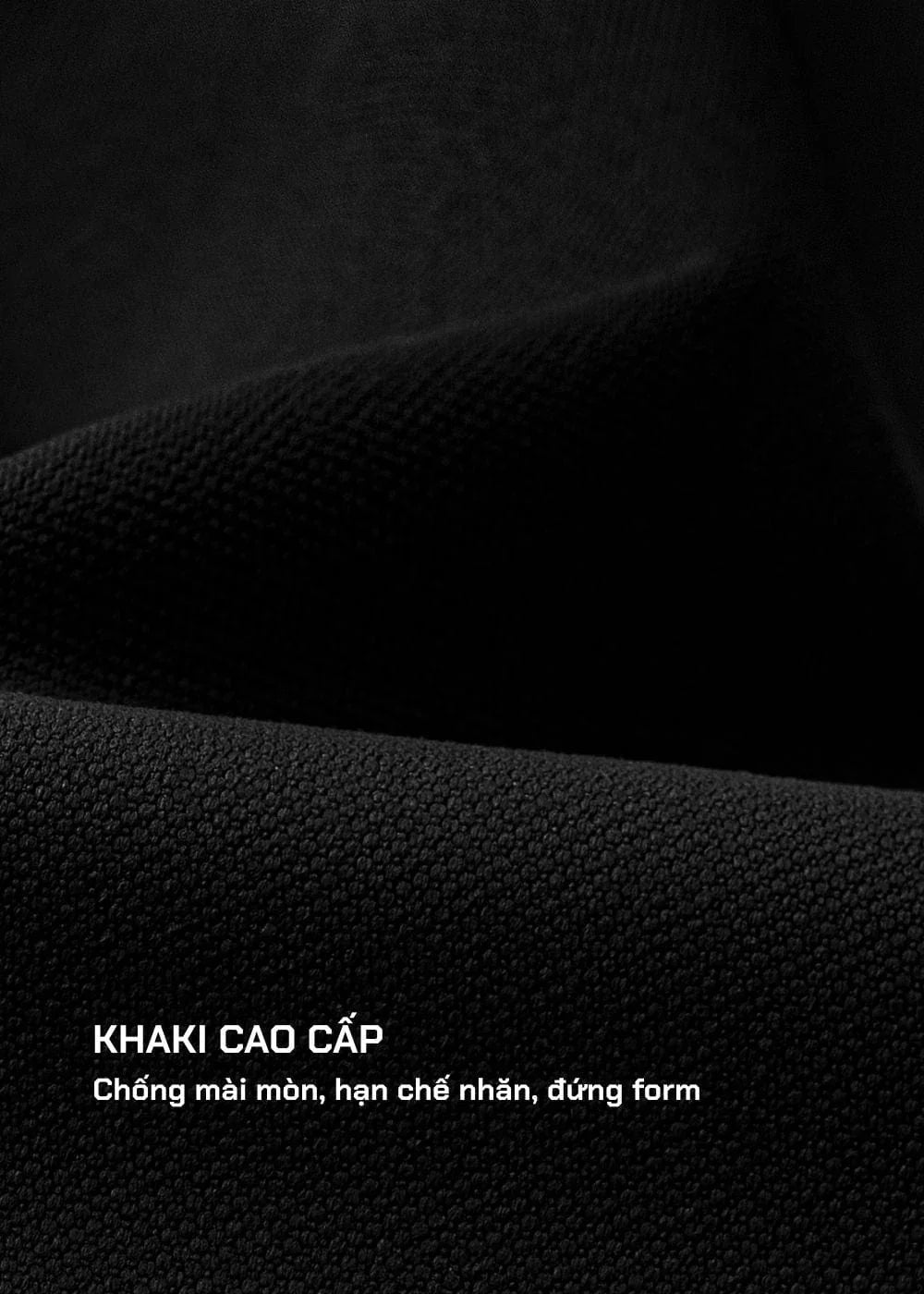 Quần short Kaki Túi Khóa Kéo The Weekend 22 Đen - YaMe.vn