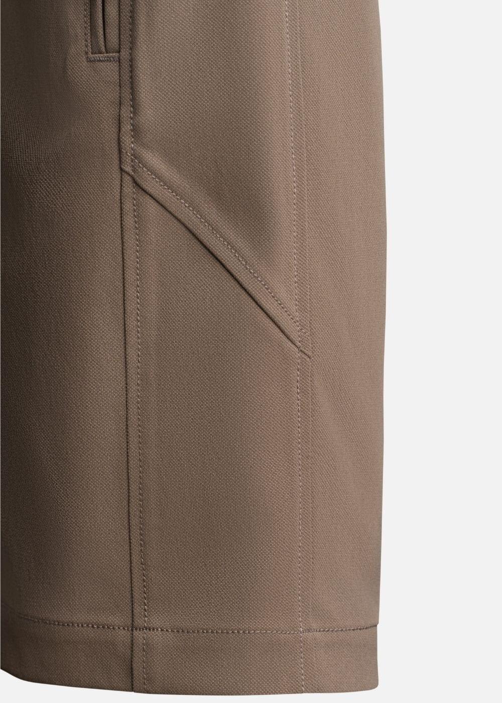 Quần short Kaki Túi Khóa Kéo The Weekend 22 Nâu - YaMe.vn