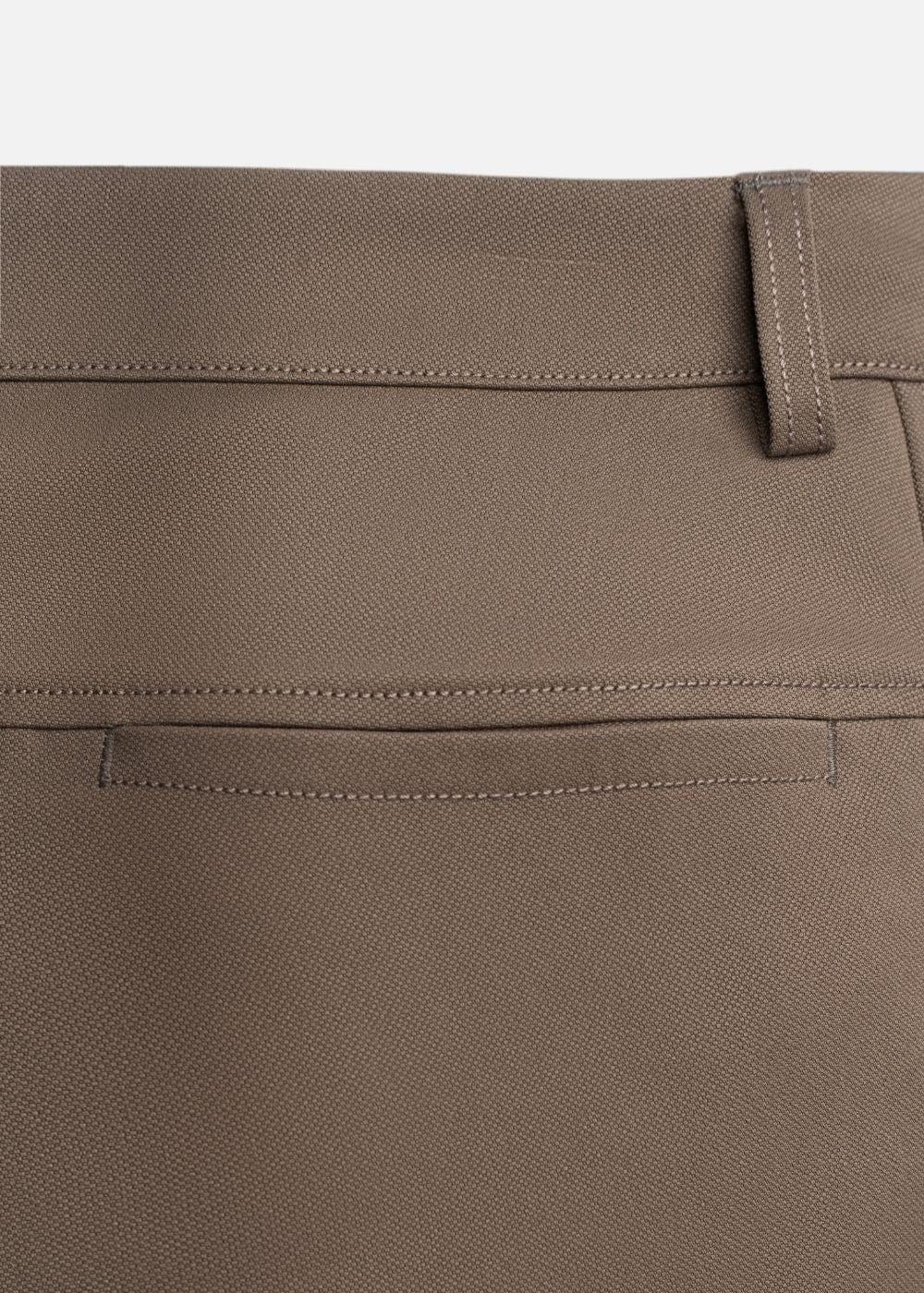 Quần short Kaki Túi Khóa Kéo The Weekend 22 Nâu - YaMe.vn