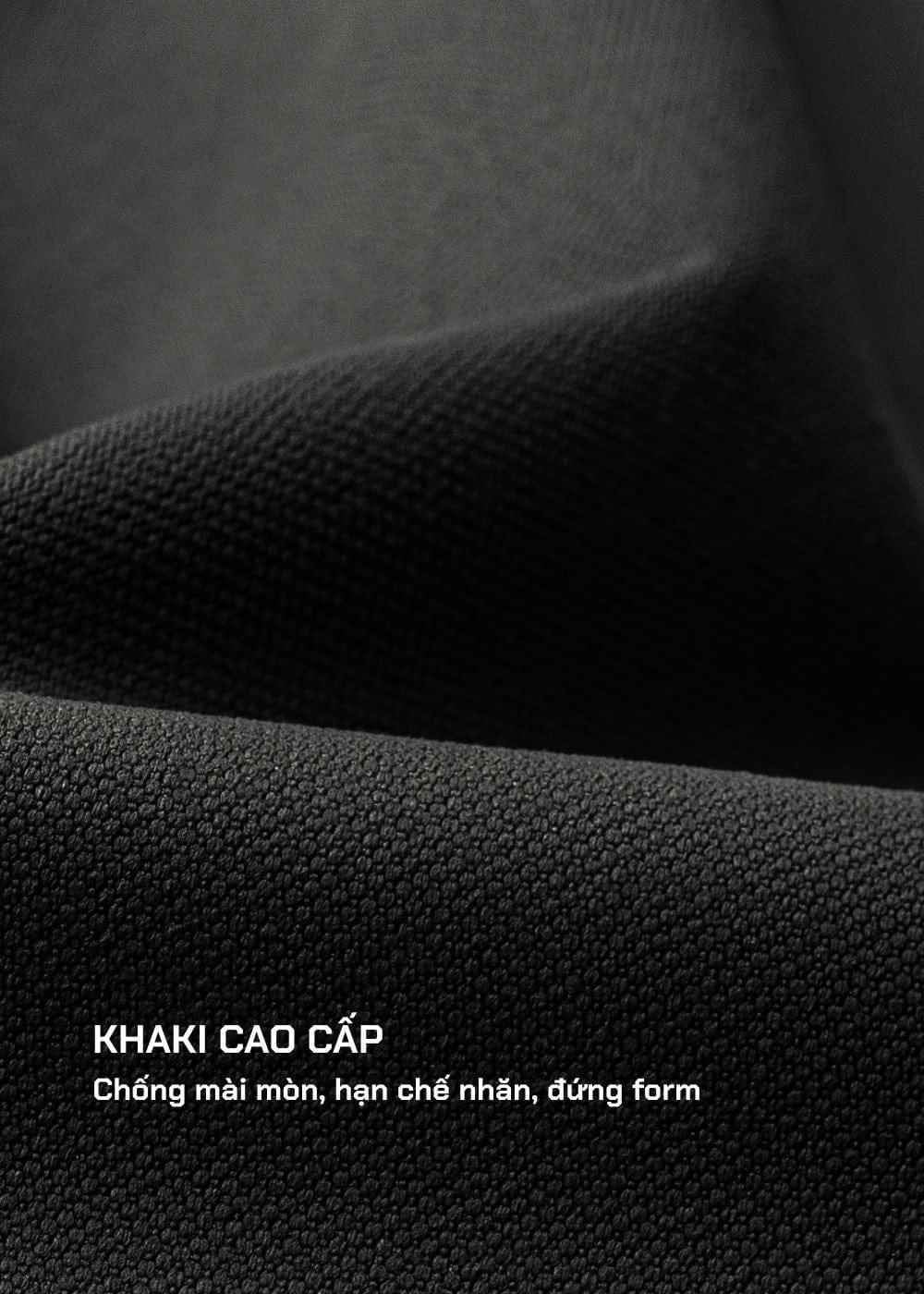 Quần short Kaki Túi Khóa Kéo The Weekend 22 Xám Đậm - YaMe.vn