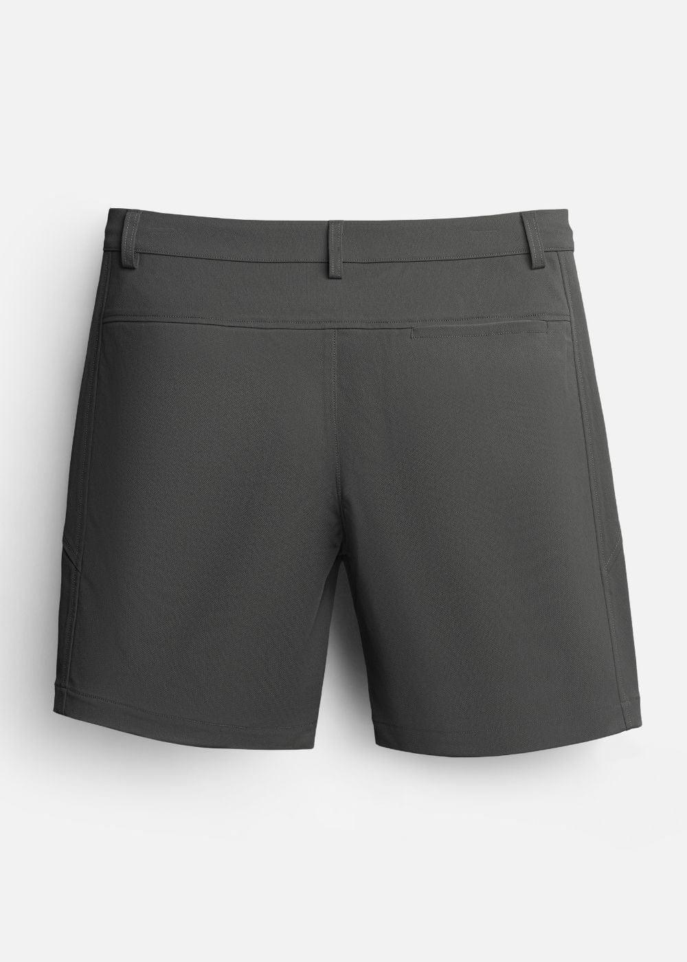 Quần short Kaki Túi Khóa Kéo The Weekend 22 Xám Đậm - YaMe.vn