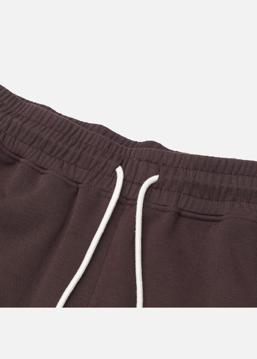 Quần Short Thun Cotton Phối Màu 7 Inch No Style M87 Nâu Đậm - YaMe.vn