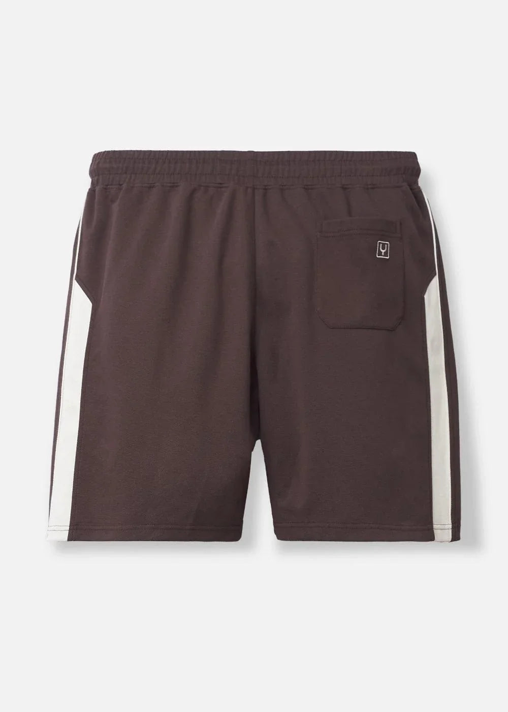 Quần Short Thun Cotton Phối Màu 7 Inch No Style M87 Nâu Đậm - YaMe.vn