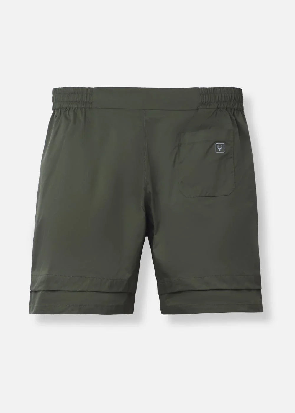 Quần Short 7 Inch Dù Trượt Nước No Style M90 Xanh Lá Đậm - YaMe.vn