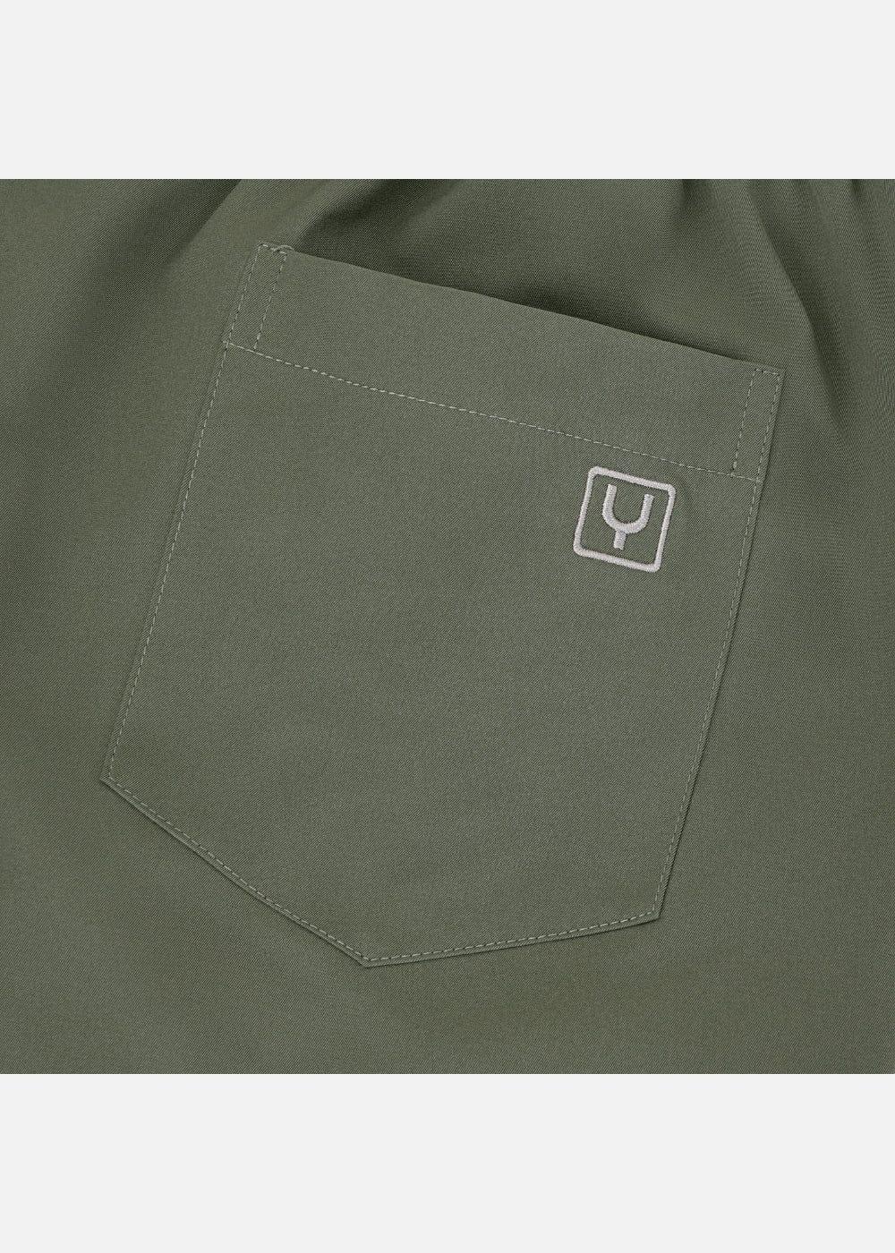 Quần Short 7 Inch Dù Nhẹ No Style M91 Xanh Lá Đậm - YaMe.vn