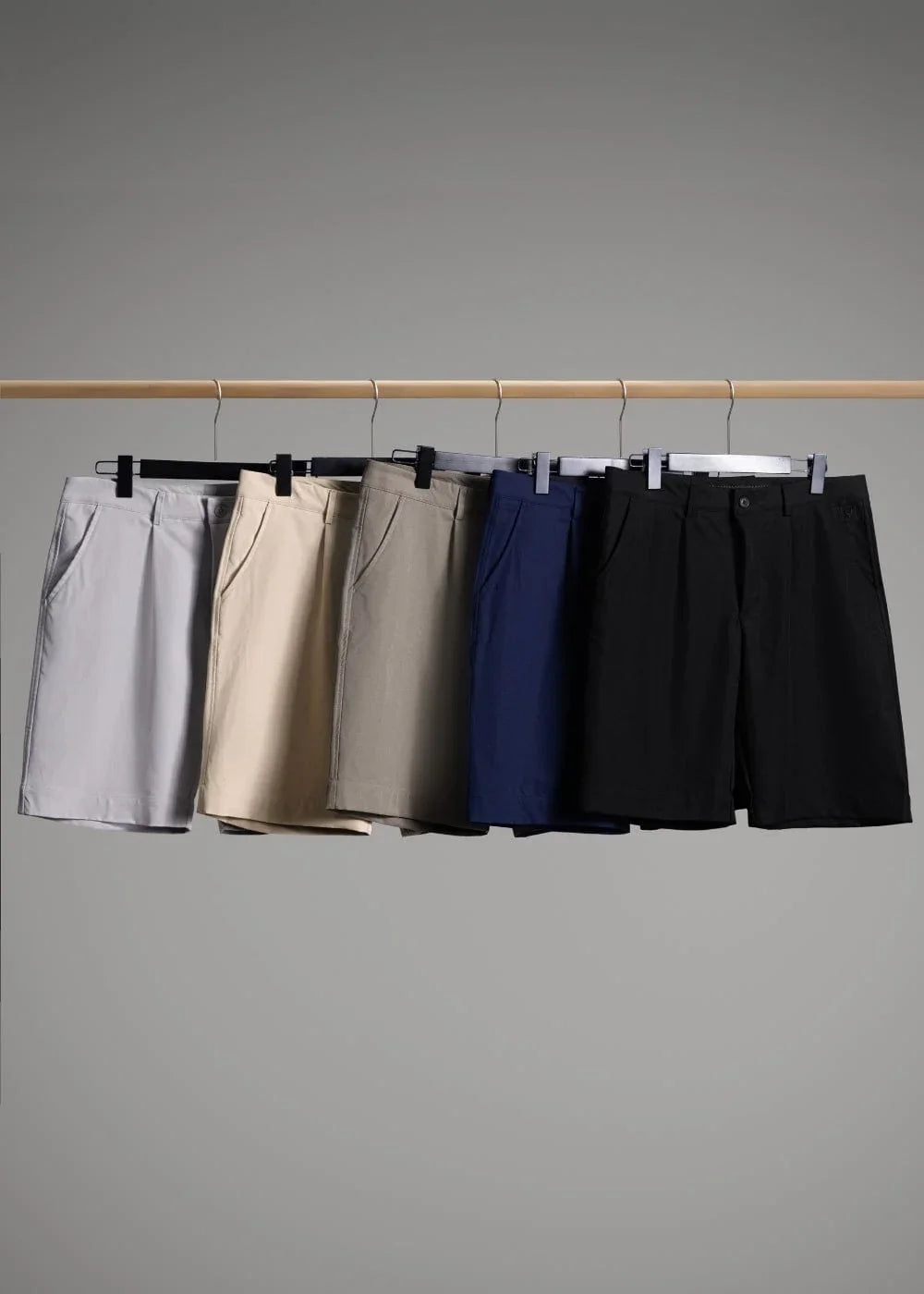 Quần Short Kaki 7 Inch Kháng Khuẩn No Style M93 Nâu Nhạt - YaMe.vn
