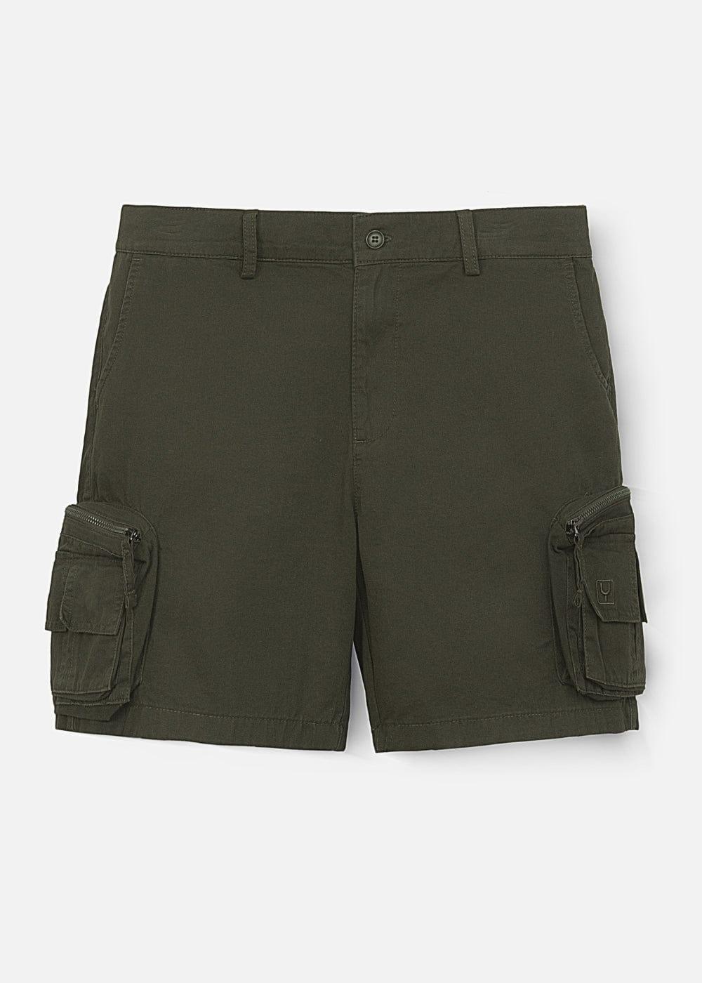 Quần Short Cargo 7 Inch Kaki Bền No Style M95 Xanh Lá Đậm - YaMe.vn