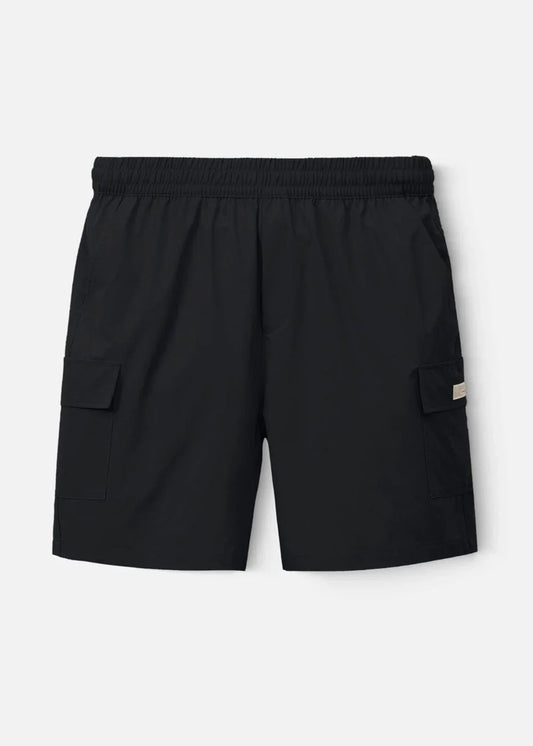 Quần Short Cargo 7 Inch Dù Trượt Nước Seventy Seven 31 Đen - YaMe.vn