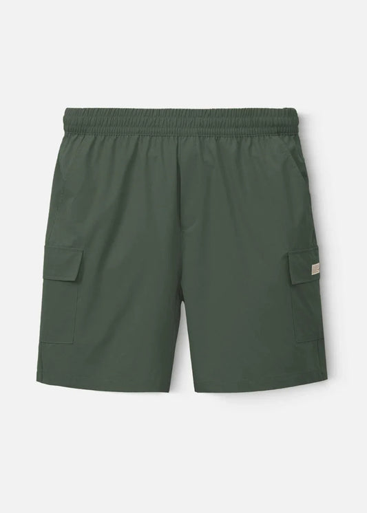 Quần Short Cargo 7 Inch Dù Trượt Nước Seventy Seven 31 Xanh Lá Đậm - YaMe.vn