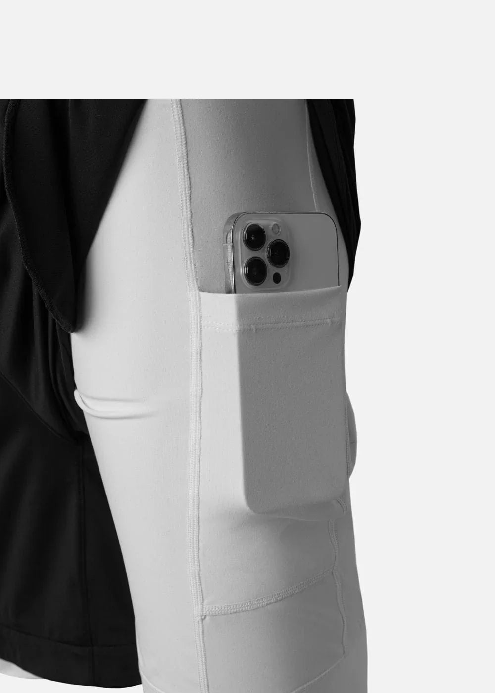 Quần Short Thể Thao Ultra Stretch 2 Lớp The Trainer 013 Đen - YaMe.vn