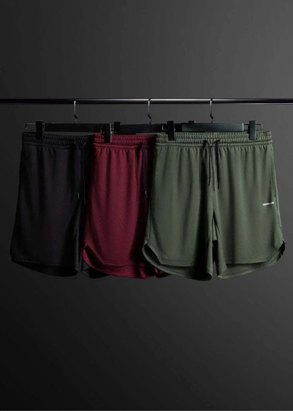 Quần Short Thể Thao 5 inch Siêu Nhẹ The Beginner 009 Xanh Lá Đậm - YaMe.vn