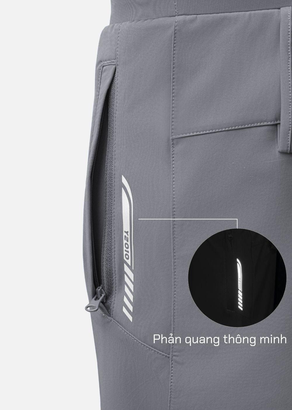 Quần Short Thể Thao 9 Inch Ultra Stretch The Trainer 014 Xám - YaMe.vn