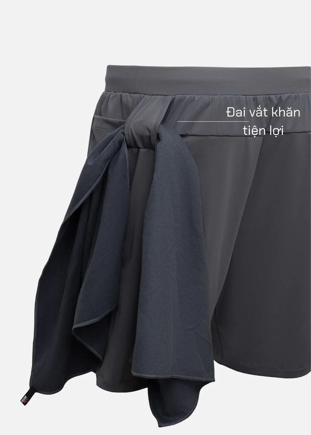 Quần Short Thể Thao 7 Inch Ultra Stretch The Trainer 016 Xám Đậm - YaMe.vn