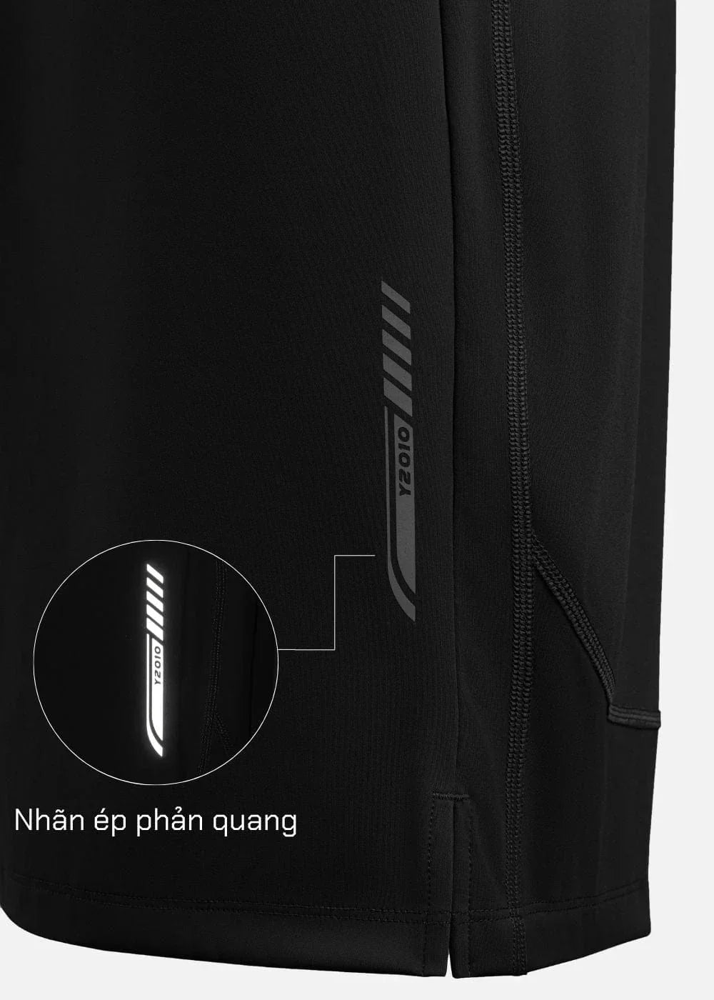 Quần Short Thể Thao 9 Inch Ultra Stretch The Trainer 017 Đen - YaMe.vn
