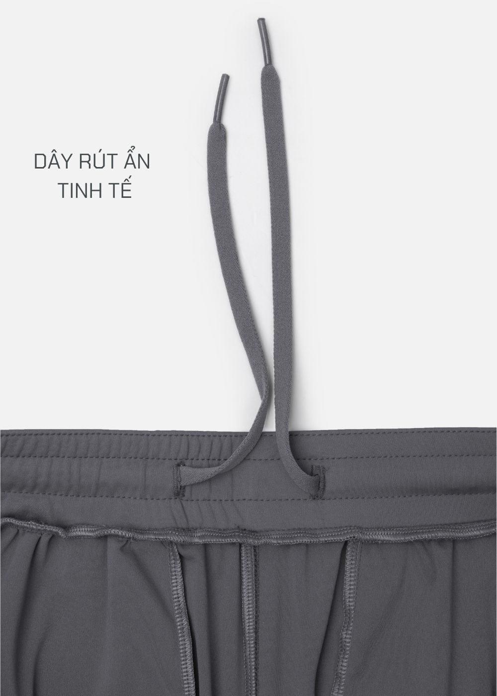 Quần Short Thể Thao 9 Inch Ultra Stretch The Trainer 017 Xám Đậm - YaMe.vn