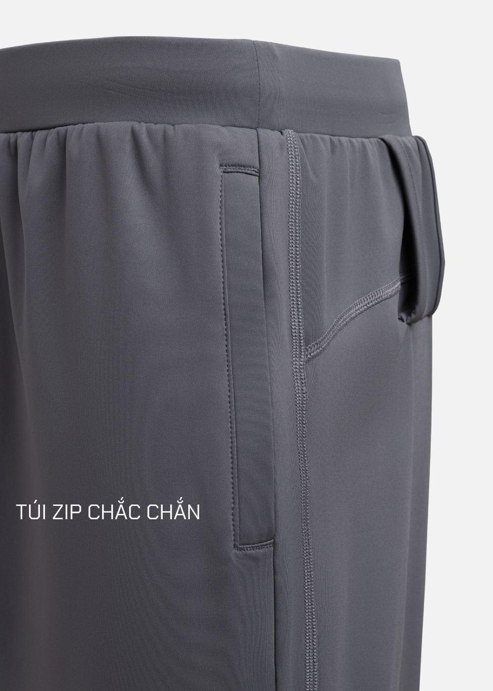 Quần Short Thể Thao 9 Inch Ultra Stretch The Trainer 017 Xám Đậm - YaMe.vn