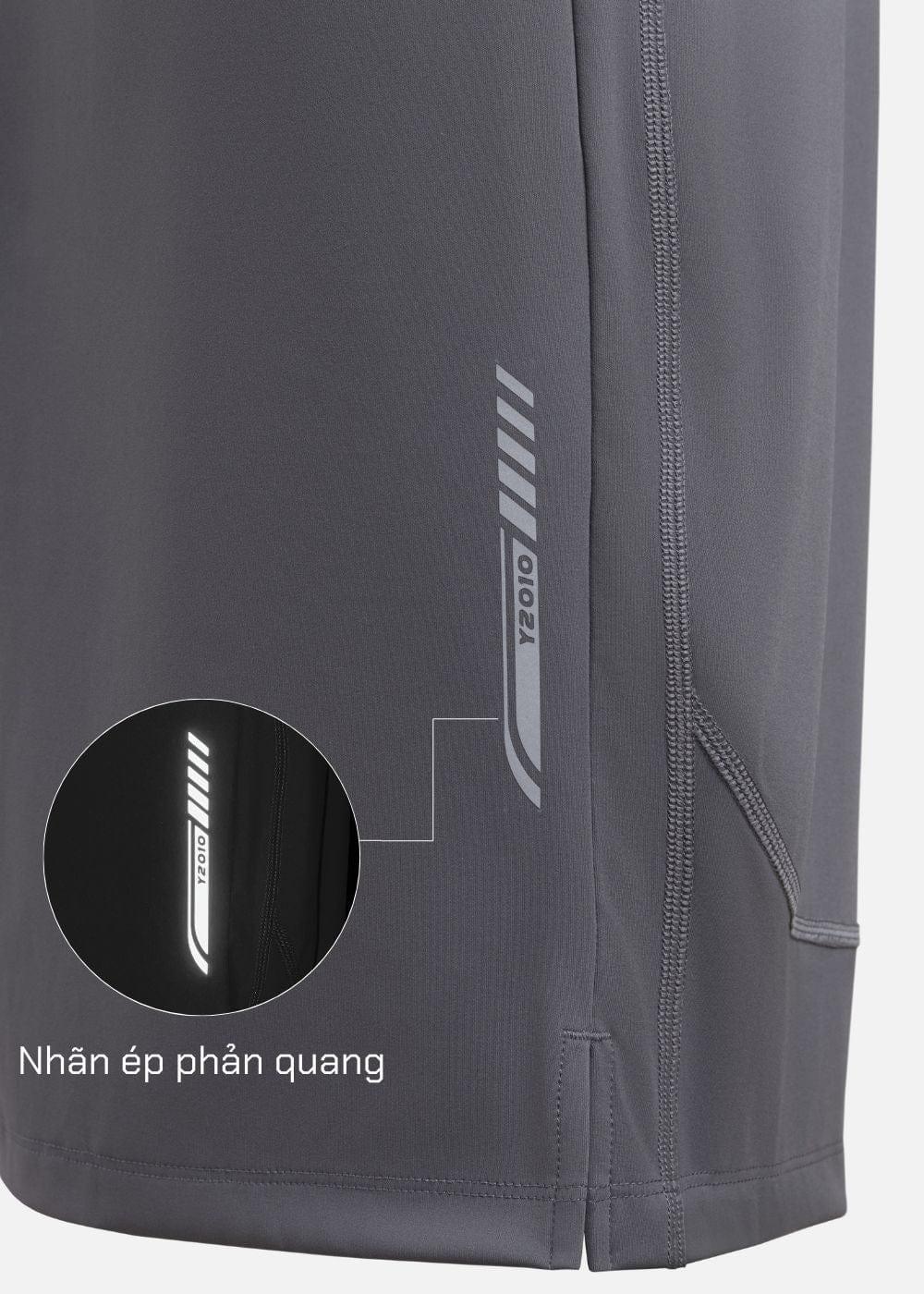 Quần Short Thể Thao 9 Inch Ultra Stretch The Trainer 017 Xám Đậm - YaMe.vn