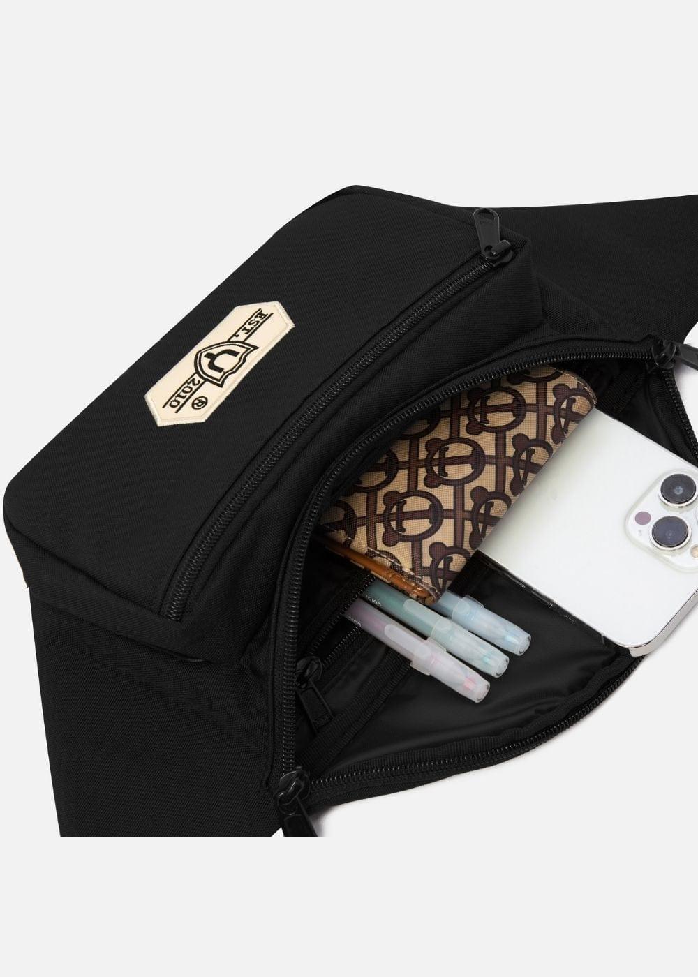 Túi Bao Tử Hip Sack Nhẹ Siêu Bền Khởi Nguyên 17 Đen - YaMe.vn