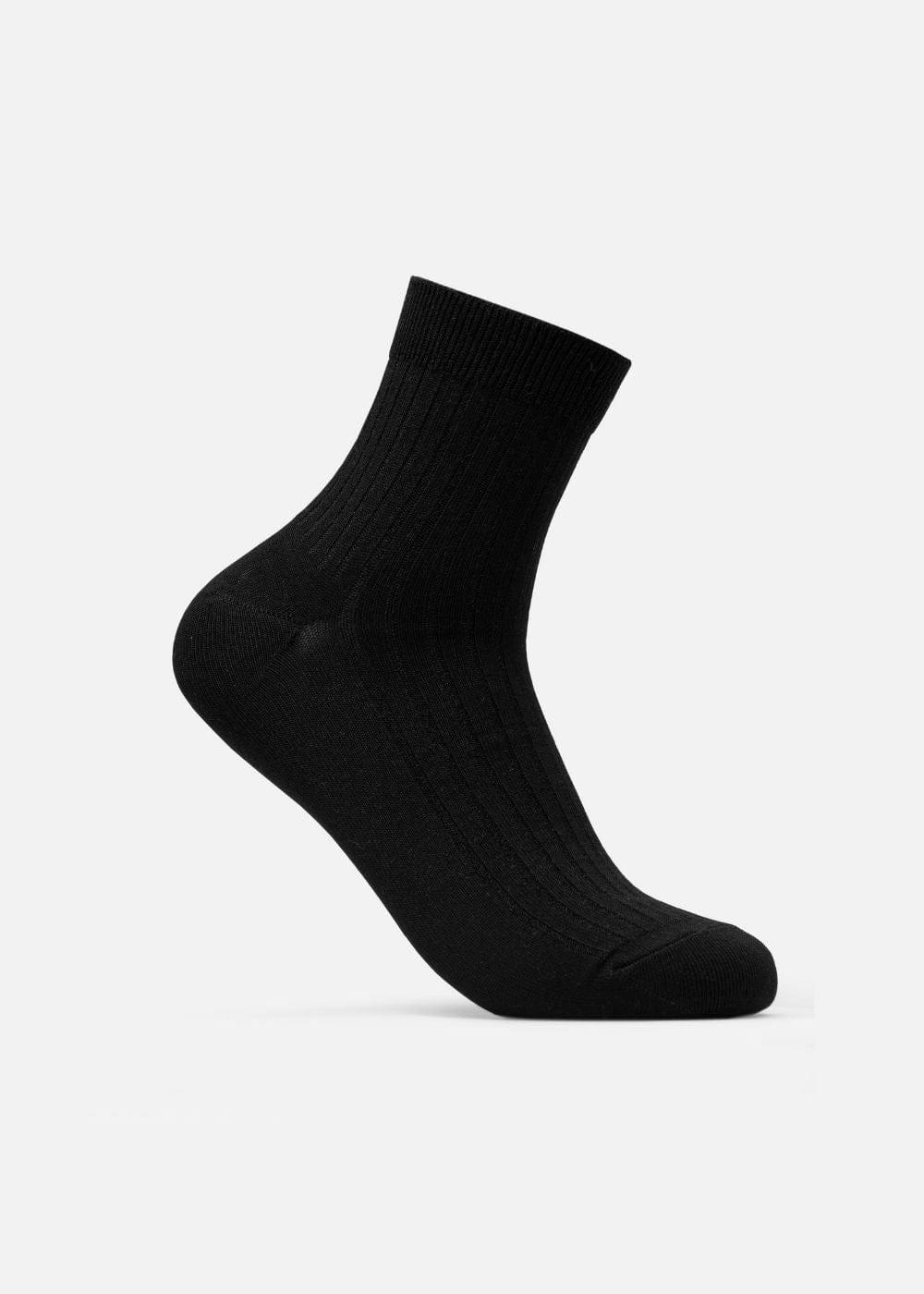 Vớ Cổ Trung Công Thái Học 90° Kháng Khuẩn Khử Mùi C002 Đen - YaMe.vn