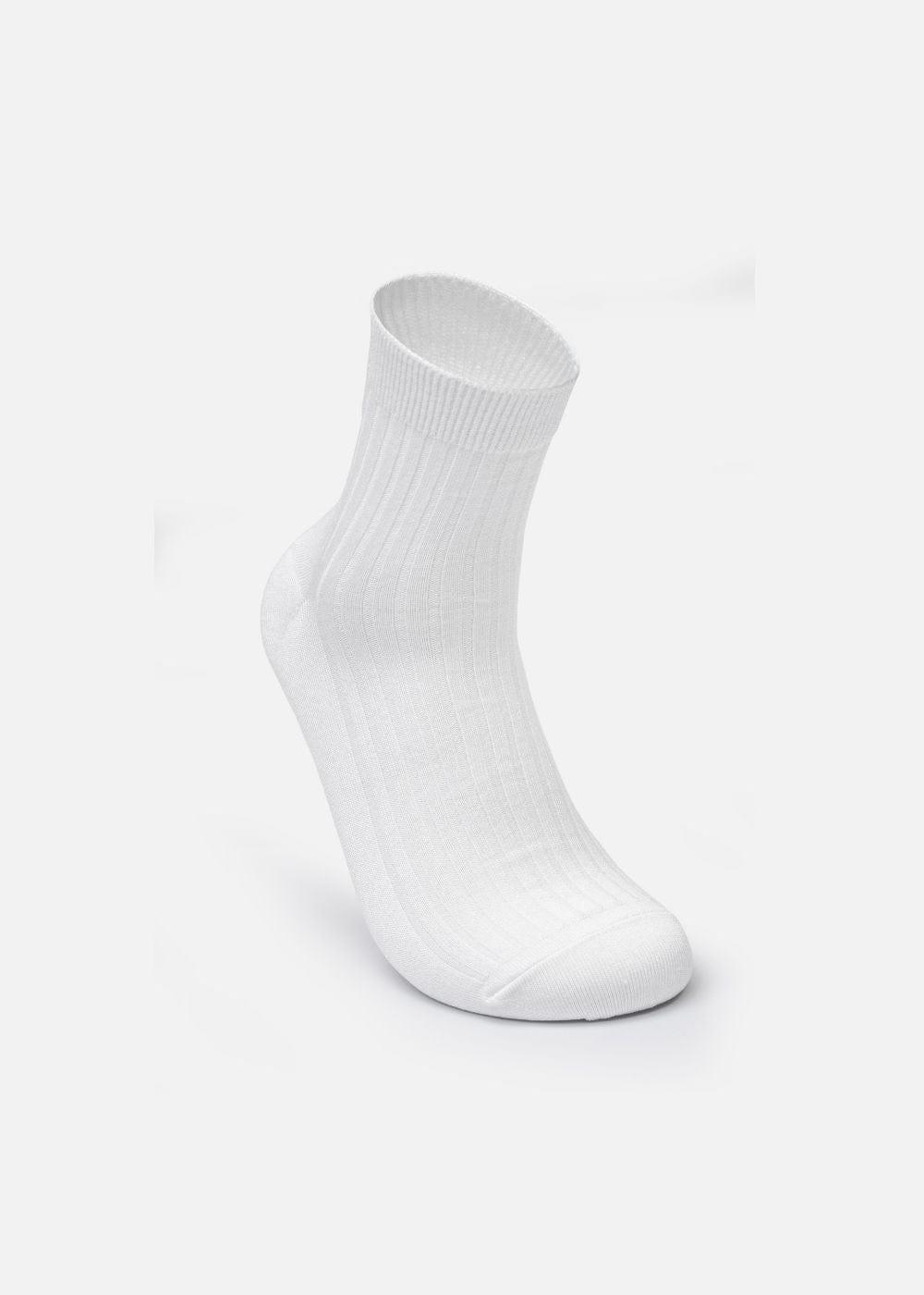 Vớ Cổ Trung Công Thái Học 90° Kháng Khuẩn Khử Mùi C002 Trắng - YaMe.vn