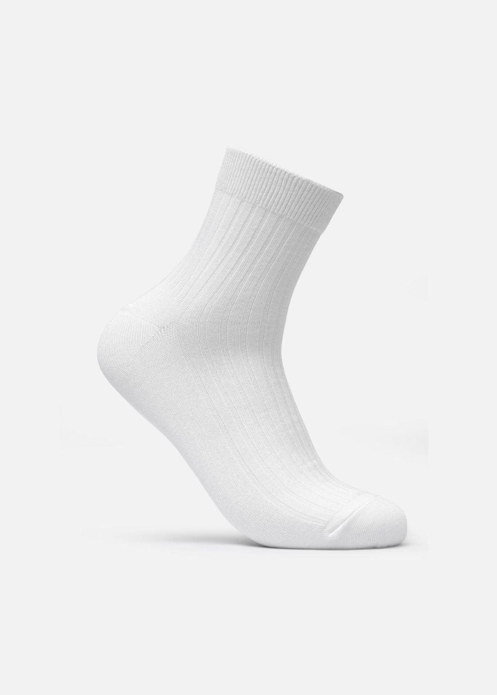 Vớ Cổ Trung Công Thái Học 90° Kháng Khuẩn Khử Mùi C002 Trắng - YaMe.vn