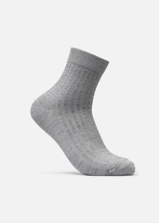 Vớ Cổ Trung Công Thái Học 90° Kháng Khuẩn Khử Mùi C002 Xám Nhạt - YaMe.vn