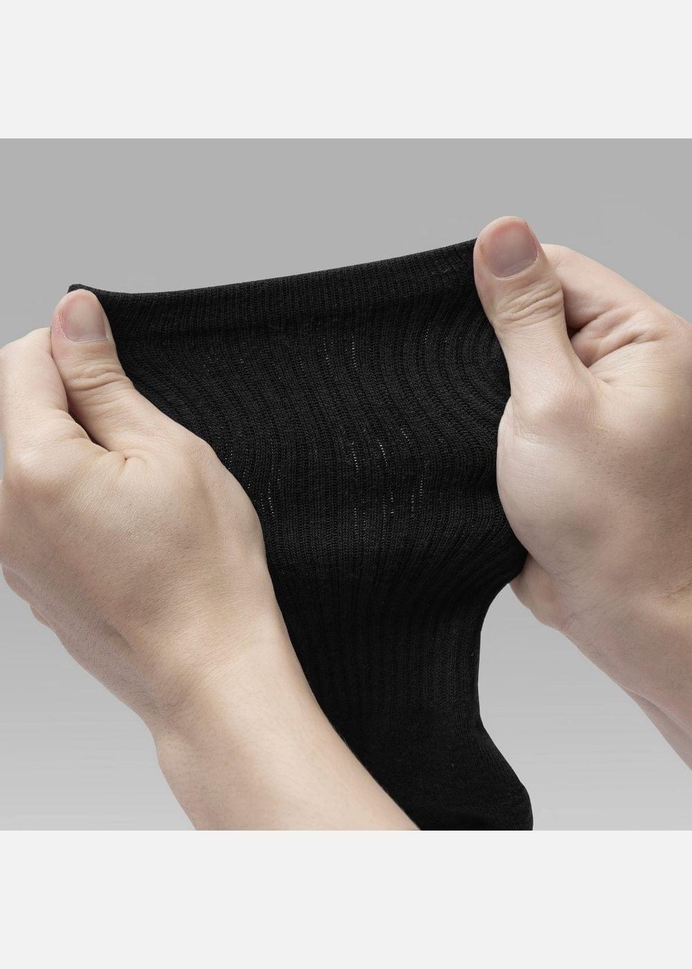 Vớ Cổ Trung Công Thái Học 90° Kháng Khuẩn Khử Mùi #Y2010 C003 Đen - YaMe.vn