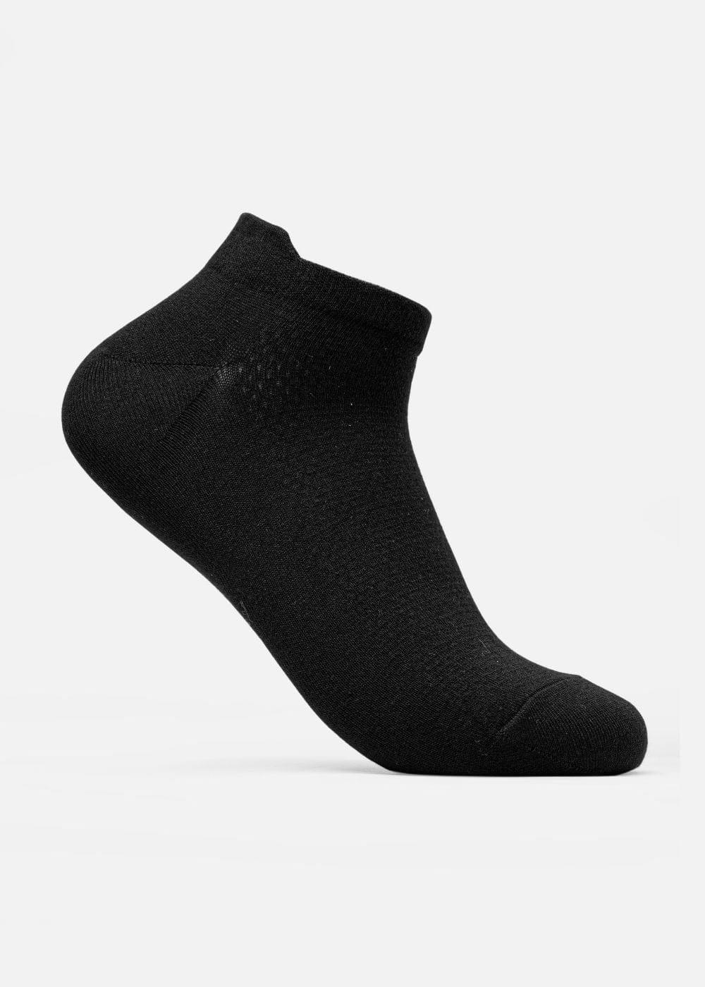 Vớ Cổ Ngắn Công Thái Học 90° Dệt Lưới Thoáng Khí #Y2010 TAB001 Đen - YaMe.vn