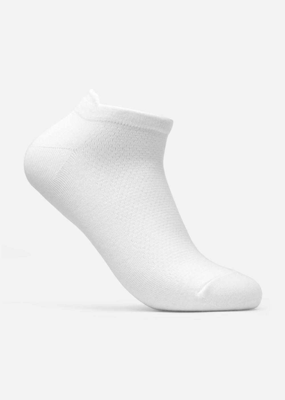 Vớ Cổ Ngắn Công Thái Học 90° Dệt Lưới Thoáng Khí #Y2010 TAB001 Trắng - YaMe.vn