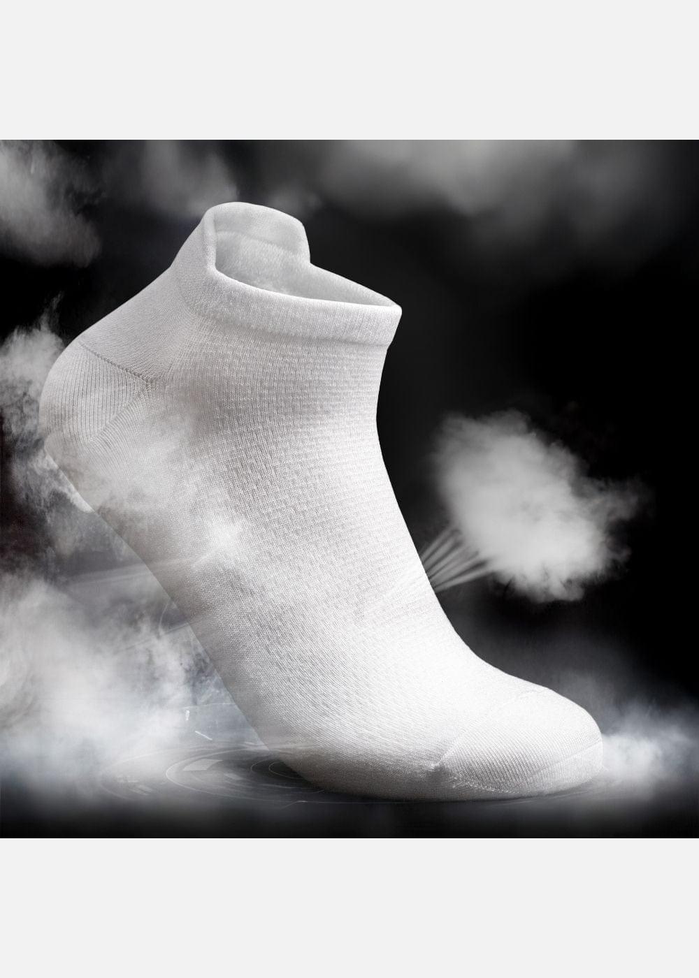 Vớ Cổ Ngắn Công Thái Học 90° Dệt Lưới Thoáng Khí #Y2010 TAB001 Trắng - YaMe.vn