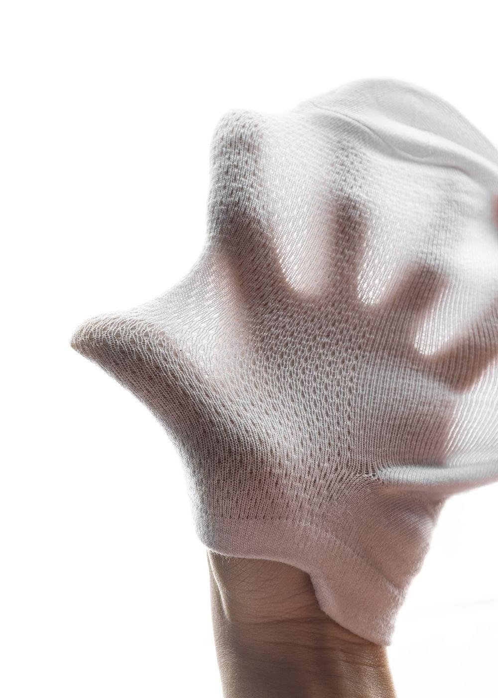 Vớ Cổ Ngắn Công Thái Học 90° Dệt Lưới Thoáng Khí #Y2010 TAB001 Trắng - YaMe.vn